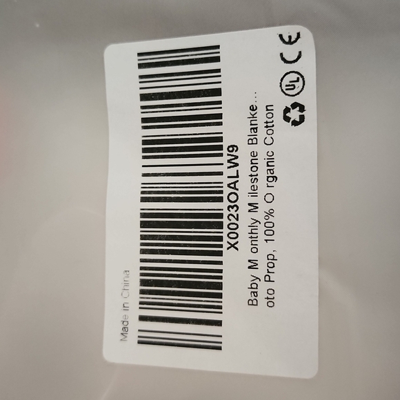 A Little Darling Baby Monthly Milestone Blanket Photo Prop - Picture 5 of 5